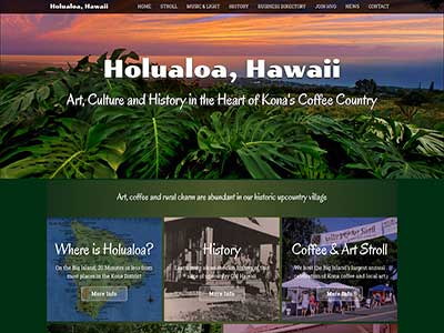 Informational site for Holualoa Village
